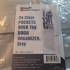 Grey Over the Door Organizer